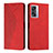 Leather Case Stands Flip Cover Holder Y02X for Oppo A77 5G Red