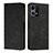 Leather Case Stands Flip Cover Holder Y02X for Oppo F21 Pro 4G Black