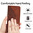 Leather Case Stands Flip Cover Holder Y02X for Oppo Reno7 4G