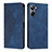 Leather Case Stands Flip Cover Holder Y02X for Realme 10 Pro 5G Blue