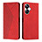 Leather Case Stands Flip Cover Holder Y02X for Realme 10 Pro+ Plus 5G Red