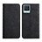 Leather Case Stands Flip Cover Holder Y02X for Realme 8 Pro Black