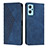 Leather Case Stands Flip Cover Holder Y02X for Realme 9i 5G Blue