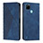 Leather Case Stands Flip Cover Holder Y02X for Realme C25Y India Blue