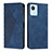 Leather Case Stands Flip Cover Holder Y02X for Realme Narzo 50i Prime Blue