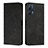 Leather Case Stands Flip Cover Holder Y02X for Realme Q5 5G Black