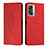 Leather Case Stands Flip Cover Holder Y02X for Realme Q5i 5G Red