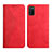 Leather Case Stands Flip Cover Holder Y02X for Samsung Galaxy A02s Red