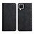 Leather Case Stands Flip Cover Holder Y02X for Samsung Galaxy A12 5G Black