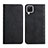 Leather Case Stands Flip Cover Holder Y02X for Samsung Galaxy A12 Black