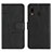 Leather Case Stands Flip Cover Holder Y02X for Samsung Galaxy A20 Black