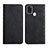 Leather Case Stands Flip Cover Holder Y02X for Samsung Galaxy A21s Black