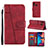 Leather Case Stands Flip Cover Holder Y02X for Samsung Galaxy M10S