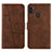 Leather Case Stands Flip Cover Holder Y02X for Samsung Galaxy M11