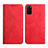 Leather Case Stands Flip Cover Holder Y02X for Samsung Galaxy S20 Plus Red