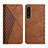 Leather Case Stands Flip Cover Holder Y02X for Sony Xperia 1 III Brown