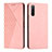 Leather Case Stands Flip Cover Holder Y02X for Sony Xperia 10 IV SOG07 Rose Gold