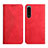 Leather Case Stands Flip Cover Holder Y02X for Sony Xperia 5 III SO-53B Red