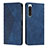 Leather Case Stands Flip Cover Holder Y02X for Sony Xperia 5 IV Blue