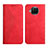 Leather Case Stands Flip Cover Holder Y02X for Xiaomi Mi 10i 5G Red