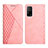 Leather Case Stands Flip Cover Holder Y02X for Xiaomi Mi 10T 5G Rose Gold