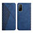 Leather Case Stands Flip Cover Holder Y02X for Xiaomi Mi 10T Pro 5G Blue