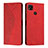 Leather Case Stands Flip Cover Holder Y02X for Xiaomi POCO C3 Red