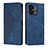 Leather Case Stands Flip Cover Holder Y02X for Xiaomi Poco C55 Blue