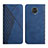 Leather Case Stands Flip Cover Holder Y02X for Xiaomi Poco M2 Pro Blue