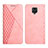 Leather Case Stands Flip Cover Holder Y02X for Xiaomi Poco M2 Pro Rose Gold