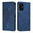 Leather Case Stands Flip Cover Holder Y02X for Xiaomi Poco M4 5G Blue