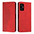 Leather Case Stands Flip Cover Holder Y02X for Xiaomi Poco M4 5G Red
