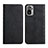 Leather Case Stands Flip Cover Holder Y02X for Xiaomi Poco M5S Black