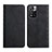 Leather Case Stands Flip Cover Holder Y02X for Xiaomi Poco X4 NFC Black