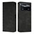 Leather Case Stands Flip Cover Holder Y02X for Xiaomi Poco X4 Pro 5G Black