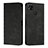 Leather Case Stands Flip Cover Holder Y02X for Xiaomi Redmi 9 Activ Black