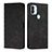 Leather Case Stands Flip Cover Holder Y02X for Xiaomi Redmi A1 Plus Black