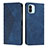 Leather Case Stands Flip Cover Holder Y02X for Xiaomi Redmi A2 Blue