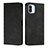 Leather Case Stands Flip Cover Holder Y02X for Xiaomi Redmi A2 Plus Black