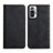 Leather Case Stands Flip Cover Holder Y02X for Xiaomi Redmi Note 10 Pro 4G Black