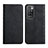 Leather Case Stands Flip Cover Holder Y02X for Xiaomi Redmi Note 11 4G (2021) Black