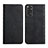 Leather Case Stands Flip Cover Holder Y02X for Xiaomi Redmi Note 11 4G (2022) Black