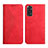 Leather Case Stands Flip Cover Holder Y02X for Xiaomi Redmi Note 11 4G (2022) Red