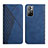 Leather Case Stands Flip Cover Holder Y02X for Xiaomi Redmi Note 11 5G Blue