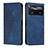 Leather Case Stands Flip Cover Holder Y02X for Xiaomi Redmi Note 11E Pro 5G Blue