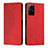 Leather Case Stands Flip Cover Holder Y02X for Xiaomi Redmi Note 12S Red