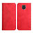 Leather Case Stands Flip Cover Holder Y02X for Xiaomi Redmi Note 9S Red