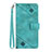 Leather Case Stands Flip Cover Holder Y03B for Google Pixel 6a 5G Green