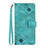 Leather Case Stands Flip Cover Holder Y03B for Google Pixel 7 Pro 5G Green