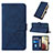 Leather Case Stands Flip Cover Holder Y03B for Samsung Galaxy A12 Nacho